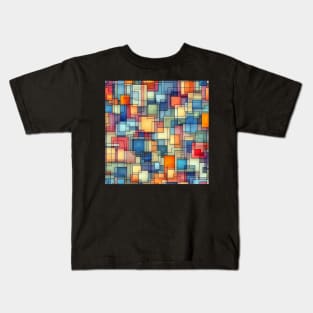 Lines within Boxes Kids T-Shirt